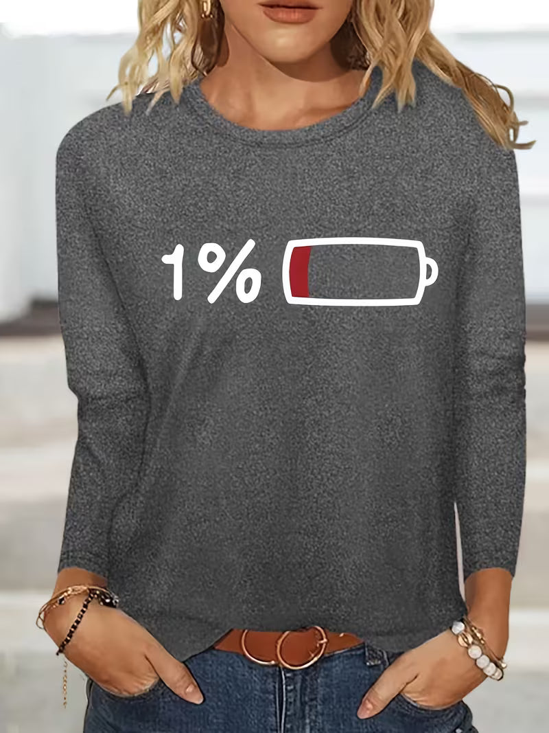 1% Women'S Long-Sleeve T-Shirt