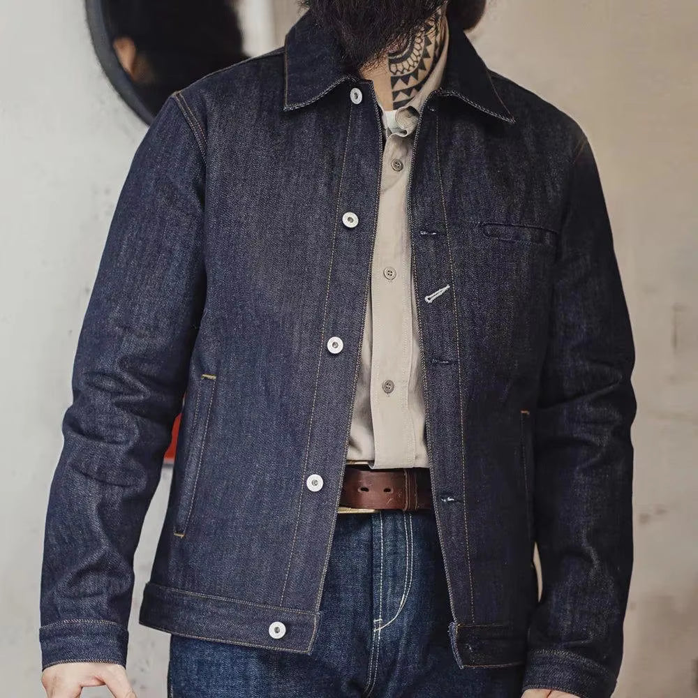 Men's High Quality Windproof Denim Jacket