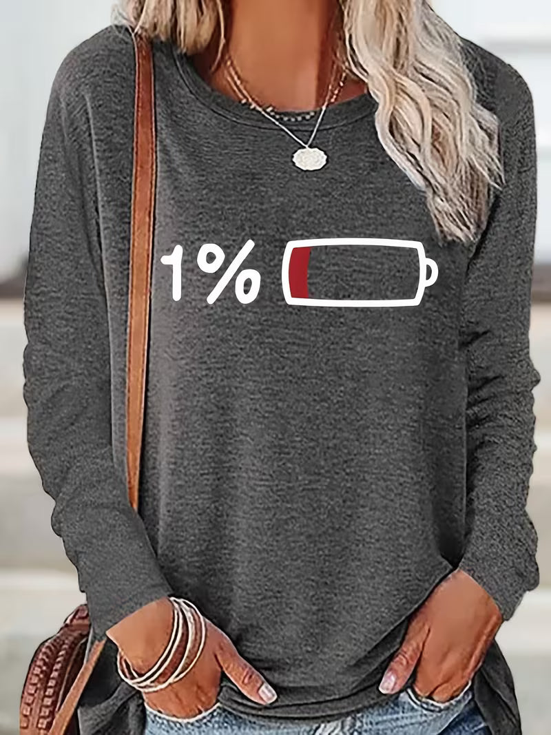 1% Women'S Long-Sleeve T-Shirt