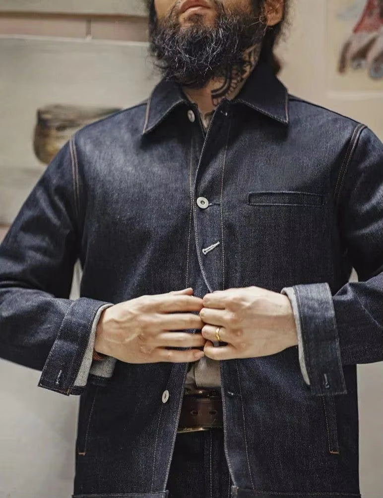 Men's High Quality Windproof Denim Jacket